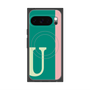 Premium Square Case with Pixelsnap［ Original - initial color line - U green ］