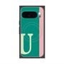 Premium Square Case with Pixelsnap［ Original - initial color line - U green ］