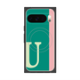 Premium Square Case with Pixelsnap［ Original - initial color line - U green ］