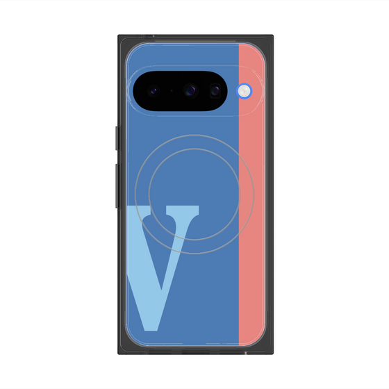 Premium Square Case with Pixelsnap［ Original - initial color line - V blue ］