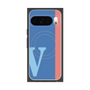 Premium Square Case with Pixelsnap［ Original - initial color line - V blue ］