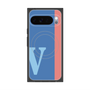 Premium Square Case with Pixelsnap［ Original - initial color line - V blue ］