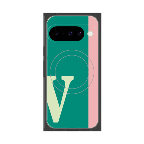 Premium Square Case with Pixelsnap［ Original - initial color line - V green ］