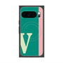 Premium Square Case with Pixelsnap［ Original - initial color line - V green ］