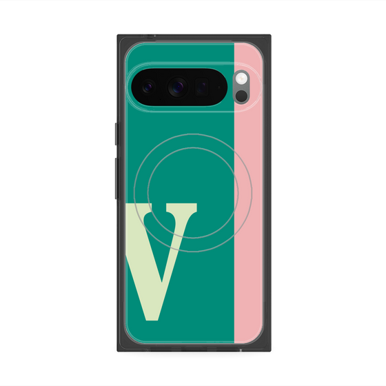 Premium Square Case with Pixelsnap［ Original - initial color line - V green ］