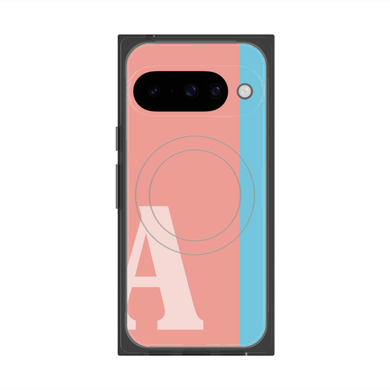 Premium Square Case with Pixelsnap［ Original - initial color line - A pink ］
