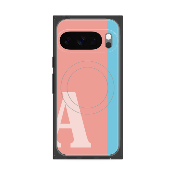 Premium Square Case with Pixelsnap［ Original - initial color line - A pink ］