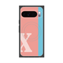 Premium Square Case with Pixelsnap［ Original - initial color line - X pink ］