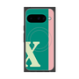 Premium Square Case with Pixelsnap［ Original - initial color line - X green ］