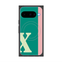 Premium Square Case with Pixelsnap［ Original - initial color line - X green ］