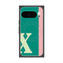 Premium Square Case with Pixelsnap［ Original - initial color line - X green ］