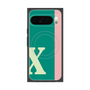 Premium Square Case with Pixelsnap［ Original - initial color line - X green ］
