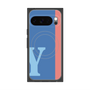 Premium Square Case with Pixelsnap［ Original - initial color line - Y blue ］