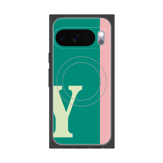 Premium Square Case with Pixelsnap［ Original - initial color line - Y green ］