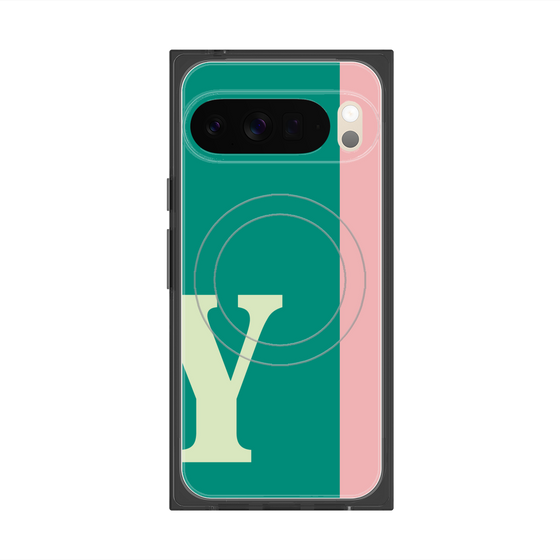 Premium Square Case with Pixelsnap［ Original - initial color line - Y green ］