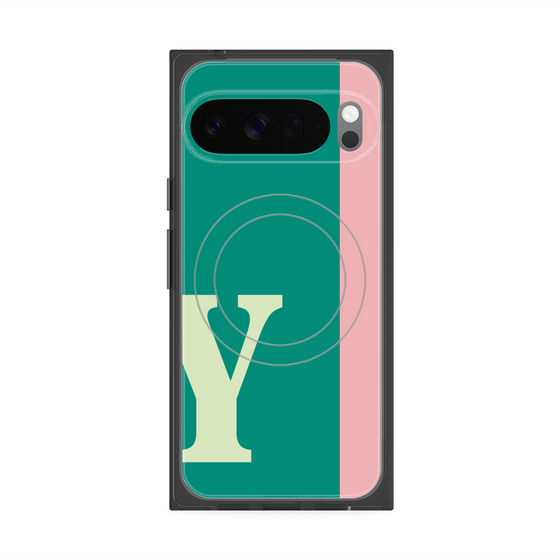 Premium Square Case with Pixelsnap［ Original - initial color line - Y green ］