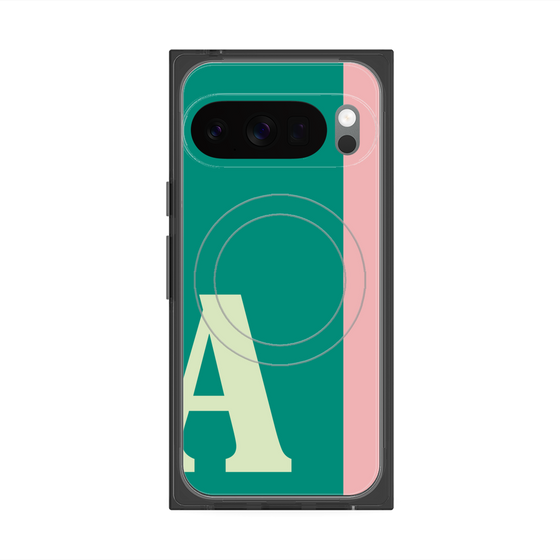 Premium Square Case with Pixelsnap［ Original - initial color line - A green ］