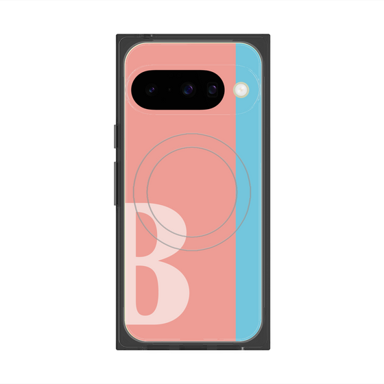 Premium Square Case with Pixelsnap［ Original - initial color line - B pink ］