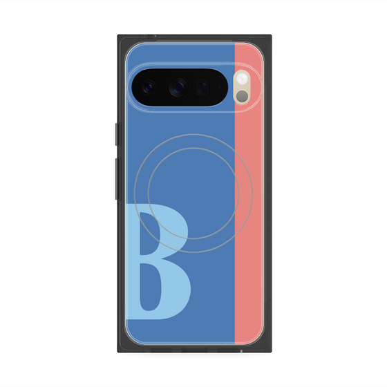 Premium Square Case with Pixelsnap［ Original - initial color line - B blue ］