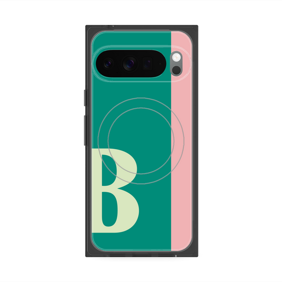 Premium Square Case with Pixelsnap［ Original - initial color line - B green ］