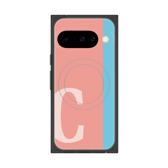 Premium Square Case with Pixelsnap［ Original - initial color line - C pink ］