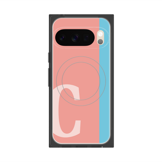 Premium Square Case with Pixelsnap［ Original - initial color line - C pink ］