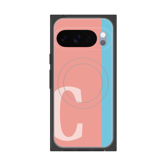 Premium Square Case with Pixelsnap［ Original - initial color line - C pink ］