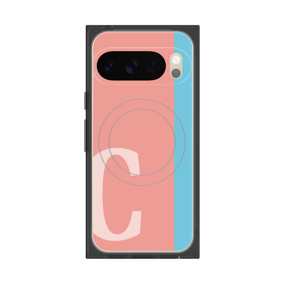 Premium Square Case with Pixelsnap［ Original - initial color line - C pink ］