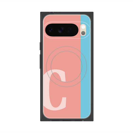 Premium Square Case with Pixelsnap［ Original - initial color line - C pink ］