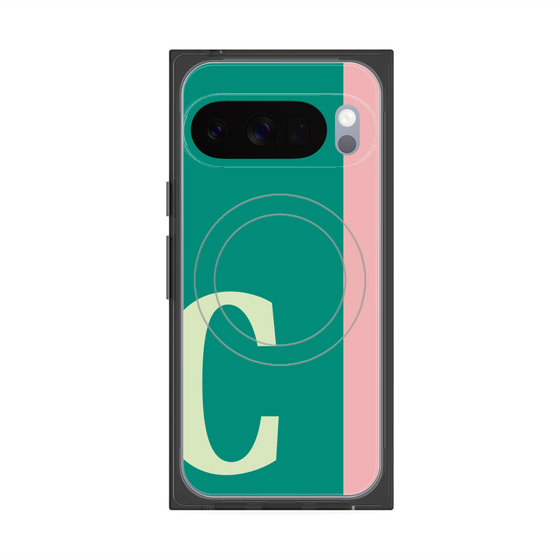 Premium Square Case with Pixelsnap［ Original - initial color line - C green ］