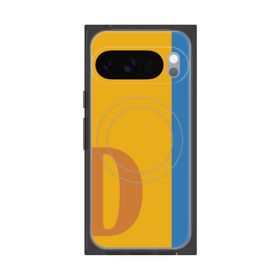 Premium Square Case with Pixelsnap［ Original - initial color line - D orange ］