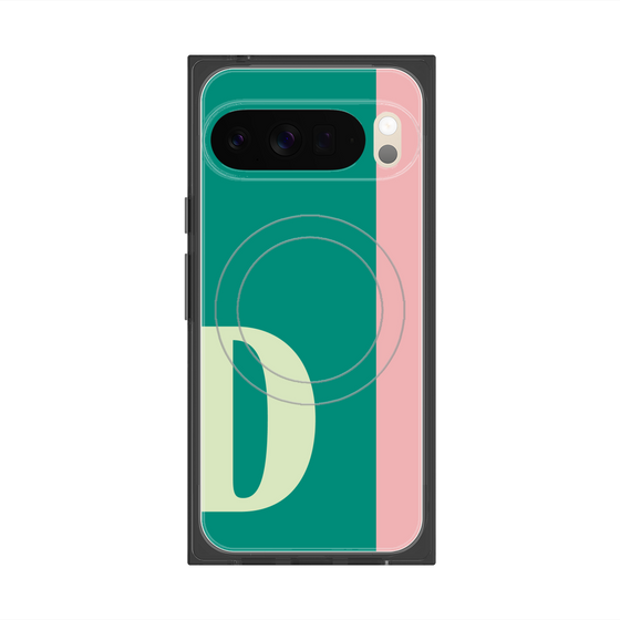 Premium Square Case with Pixelsnap［ Original - initial color line - D green ］