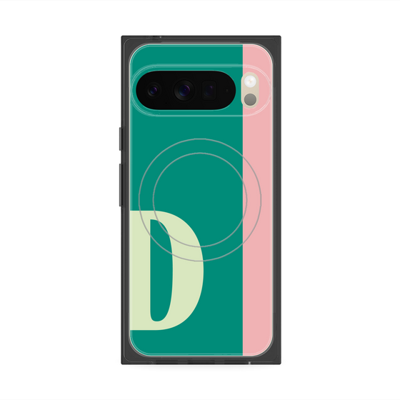 Premium Square Case with Pixelsnap［ Original - initial color line - D green ］
