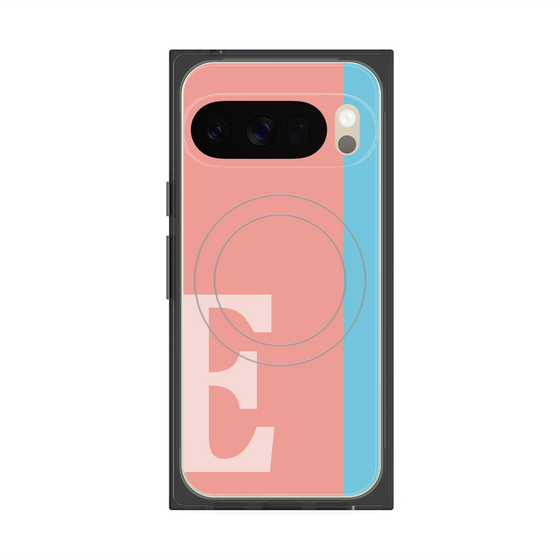 Premium Square Case with Pixelsnap［ Original - initial color line - E pink ］