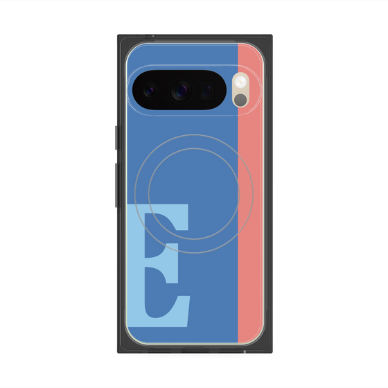 Premium Square Case with Pixelsnap［ Original - initial color line - E blue ］