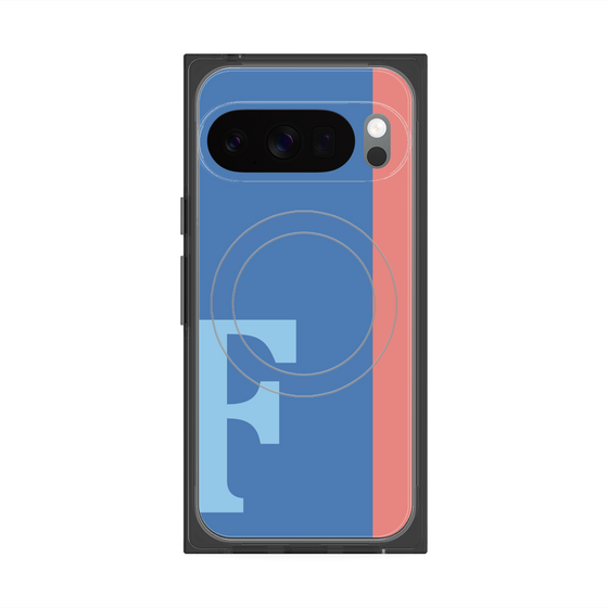 Premium Square Case with Pixelsnap［ Original - initial color line - F blue ］