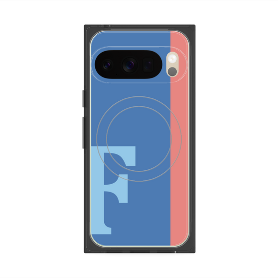 Premium Square Case with Pixelsnap［ Original - initial color line - F blue ］