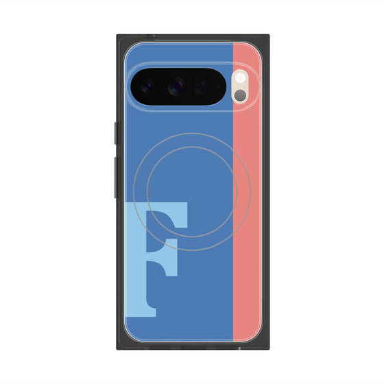 Premium Square Case with Pixelsnap［ Original - initial color line - F blue ］