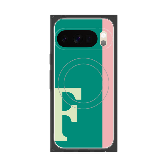 Premium Square Case with Pixelsnap［ Original - initial color line - F green ］