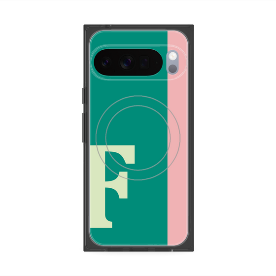Premium Square Case with Pixelsnap［ Original - initial color line - F green ］