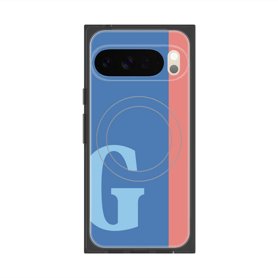 Premium Square Case with Pixelsnap［ Original - initial color line - G blue ］