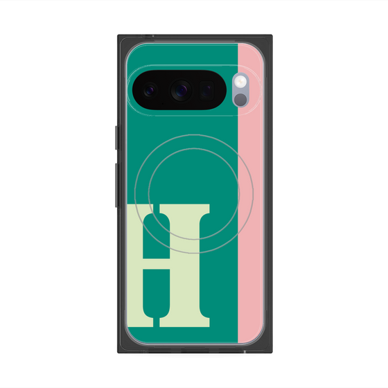 Premium Square Case with Pixelsnap［ Original - initial color line - H green ］