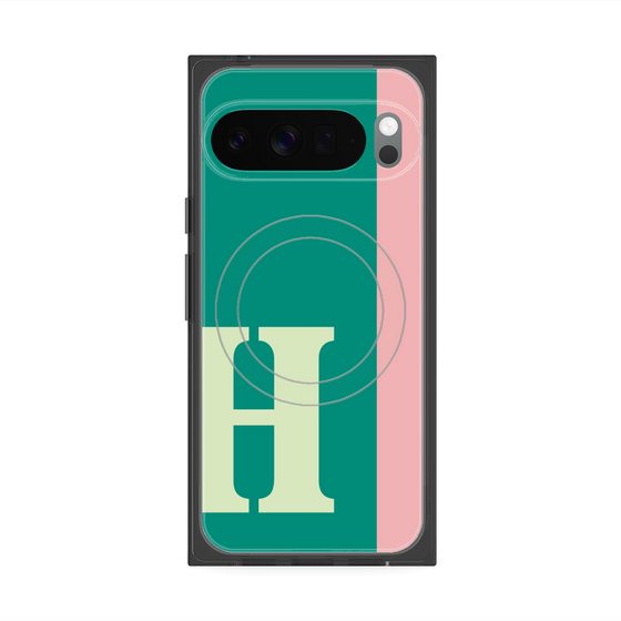 Premium Square Case with Pixelsnap［ Original - initial color line - H green ］