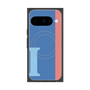 Premium Square Case with Pixelsnap［ Original - initial color line - I blue ］