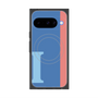 Premium Square Case with Pixelsnap［ Original - initial color line - I blue ］