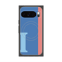 Premium Square Case with Pixelsnap［ Original - initial color line - I blue ］