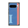Premium Square Case with Pixelsnap［ Original - initial color line - I blue ］