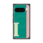 Premium Square Case with Pixelsnap［ Original - initial color line - I green ］