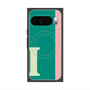 Premium Square Case with Pixelsnap［ Original - initial color line - I green ］