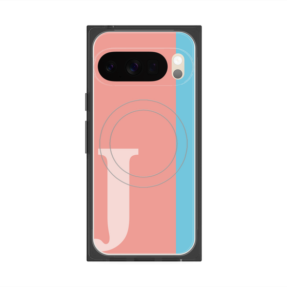 Premium Square Case with Pixelsnap［ Original - initial color line - J pink ］